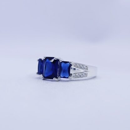 Anillo Rectángulos Blue