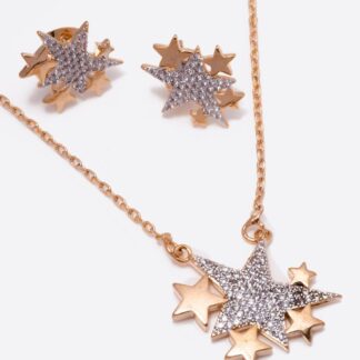 Juego Collar y Aretes Oro Goldfield