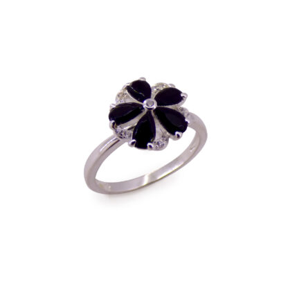 Anillo Flor Black