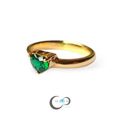 Anillo Corazón Verde - Imagen 2