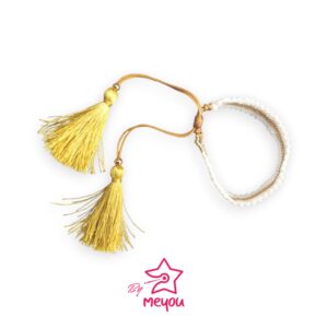 Pulsera Espina de Pescado Borla