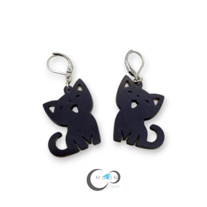 Aretes Gato Negro