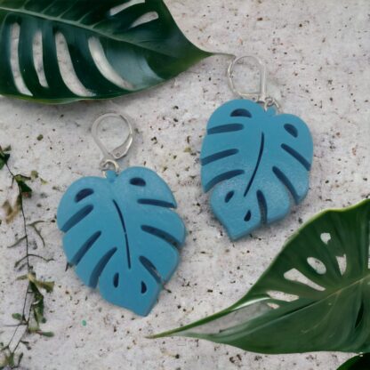 Aretes Monstera Cian - Imagen 2