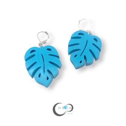 Aretes Monstera Cian