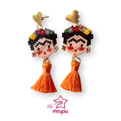 Aretes Frida Khalo Pequeño