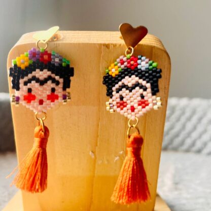 Aretes Frida Khalo Pequeño - Imagen 2