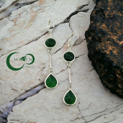 Aretes Largos Lagrimas de Jade - Imagen 4