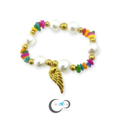 Pulsera Perlas y Piedras de Colores - Imagen 3